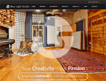 Tablet Screenshot of bluelightstudio.ca